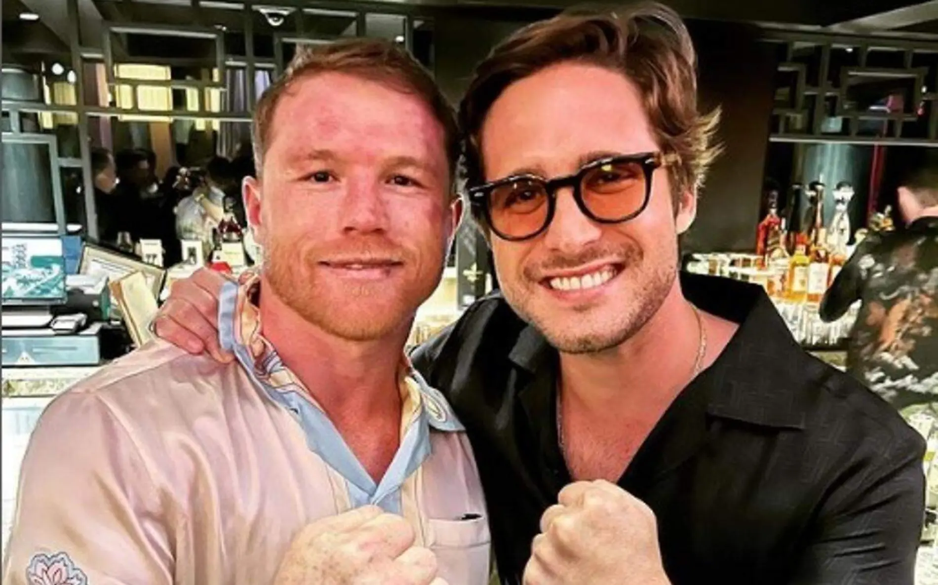 Canelo Alvarez junto a Diego Boneta